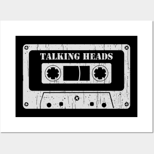 Talking Heads - Vintage Cassette White Posters and Art